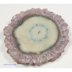 Amethyst / Agate Polished Stalactite Section
